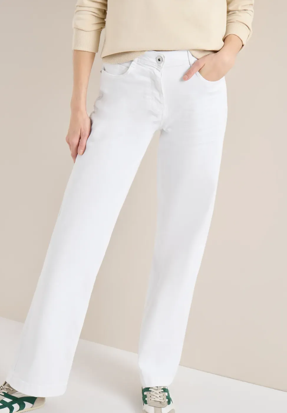High Waist Wide Leg Jeans im Loose Fit