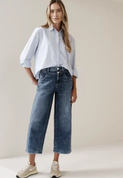 High Waist Wide Leg Jeans im Loose Fit