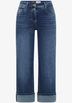 High Waist Wide Leg Jeans im Slim Fit