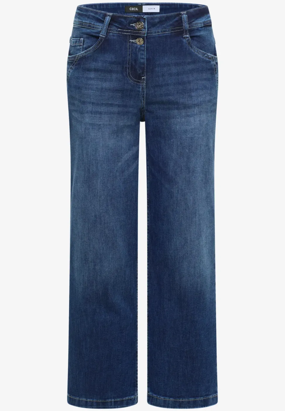 High Waist Wide Leg Jeans im Loose Fit