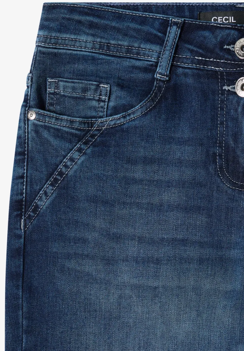 High Waist Wide Leg Jeans im Loose Fit