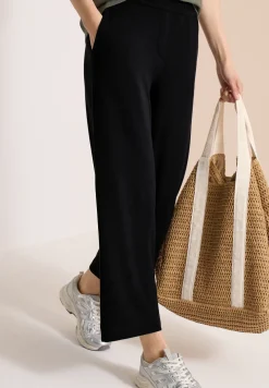 High Waist Wide Leg Jerseyhose im Loose Fit