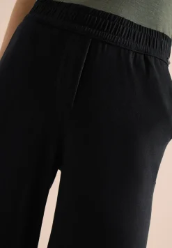 High Waist Wide Leg Jerseyhose im Loose Fit