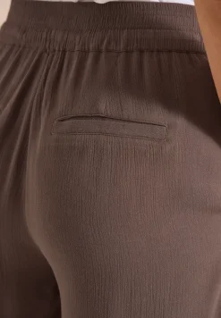 High Waist Wide Leg Shorts mit Struktur