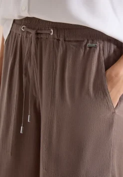 High Waist Wide Leg Shorts mit Struktur