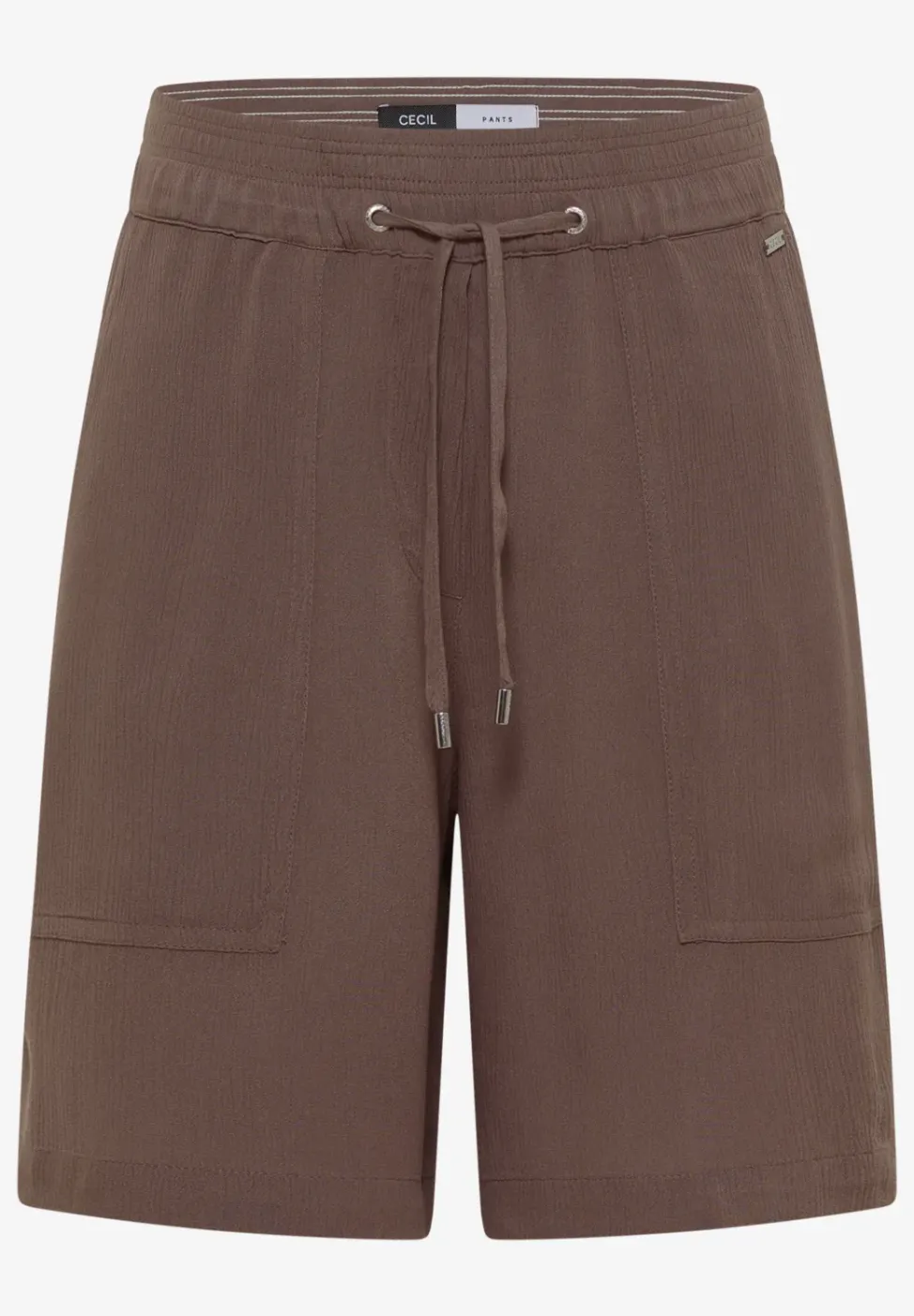 High Waist Wide Leg Shorts mit Struktur