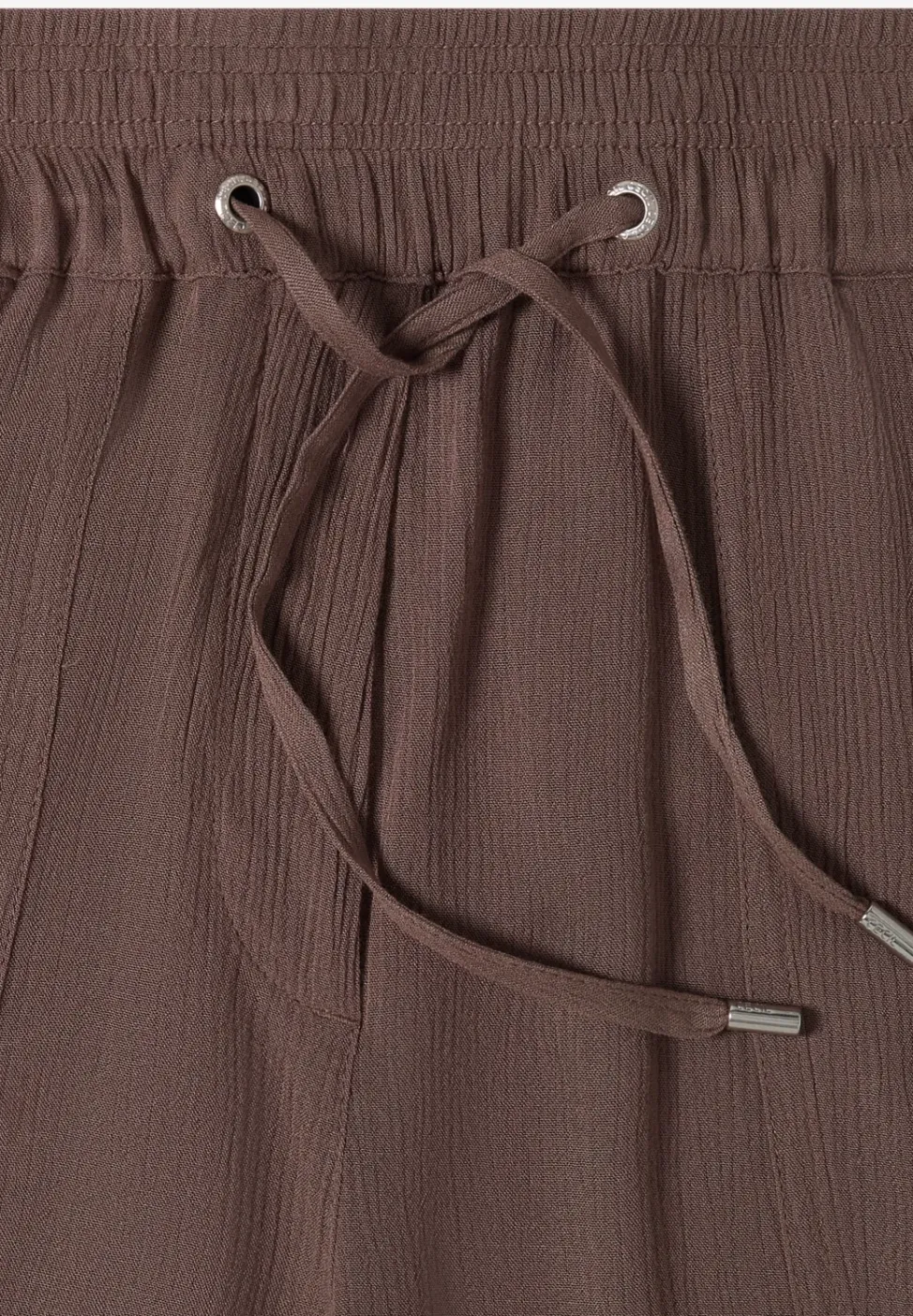 High Waist Wide Leg Shorts mit Struktur