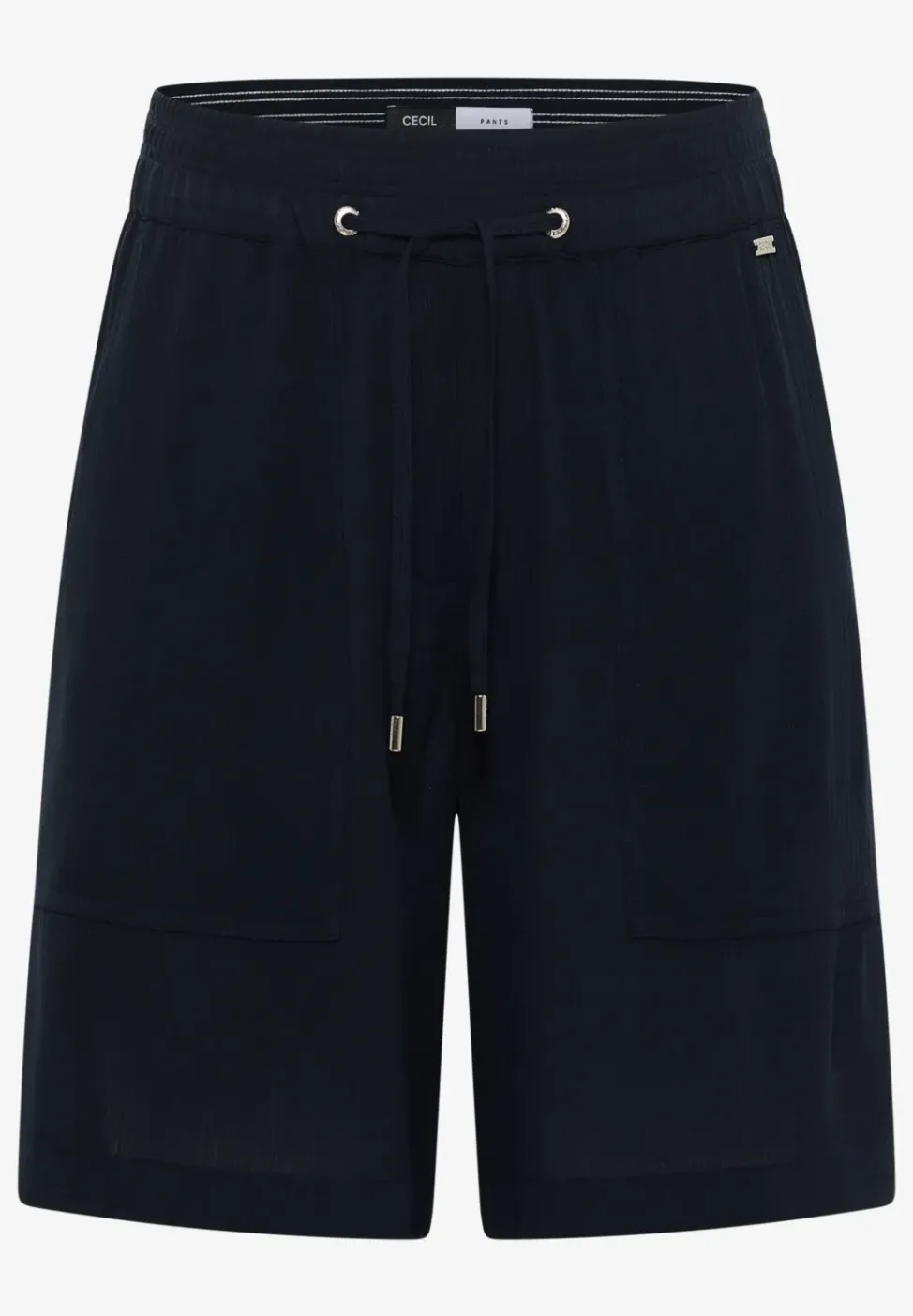 High Waist Wide Leg Shorts mit Struktur