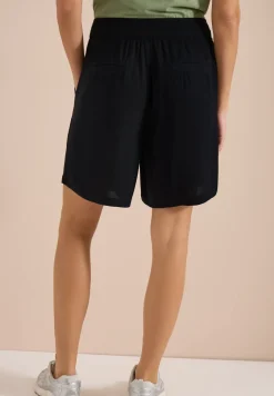High Waist Wide Leg Shorts mit Struktur