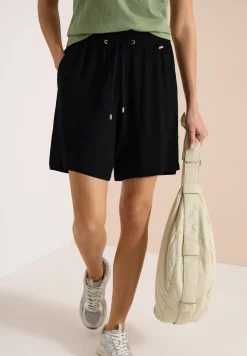 High Waist Wide Leg Shorts mit Struktur