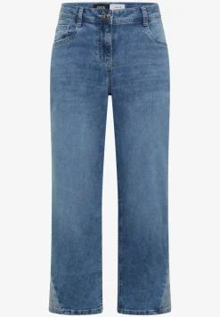 High Waist Wide Legs Jeans mit Stickerei