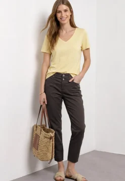 High Waist Barrel Leg Hose