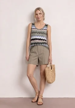 High Waist Bermuda im Casual Fit