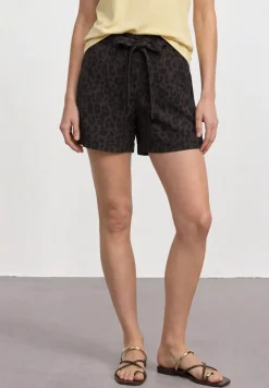 High Waist Shorts mit Paperbag-Bund