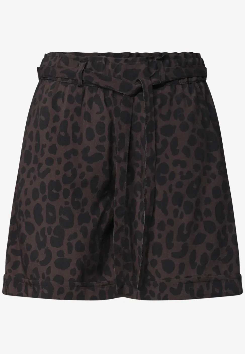 High Waist Shorts mit Paperbag-Bund