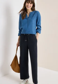 High Waist Straight Leg Hose im Loose Fit