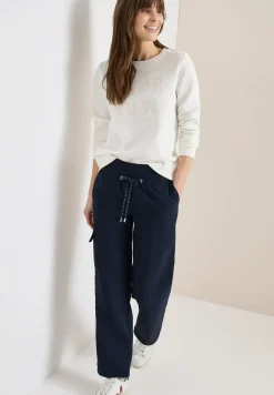 High Waist Straight Leg Hose im Loose Fit