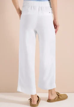 High Waist Wide Leg Hose aus Leinenmix