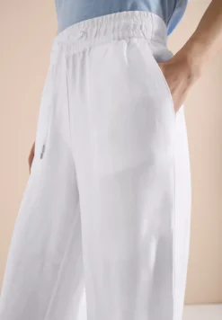 High Waist Wide Leg Hose aus Leinenmix