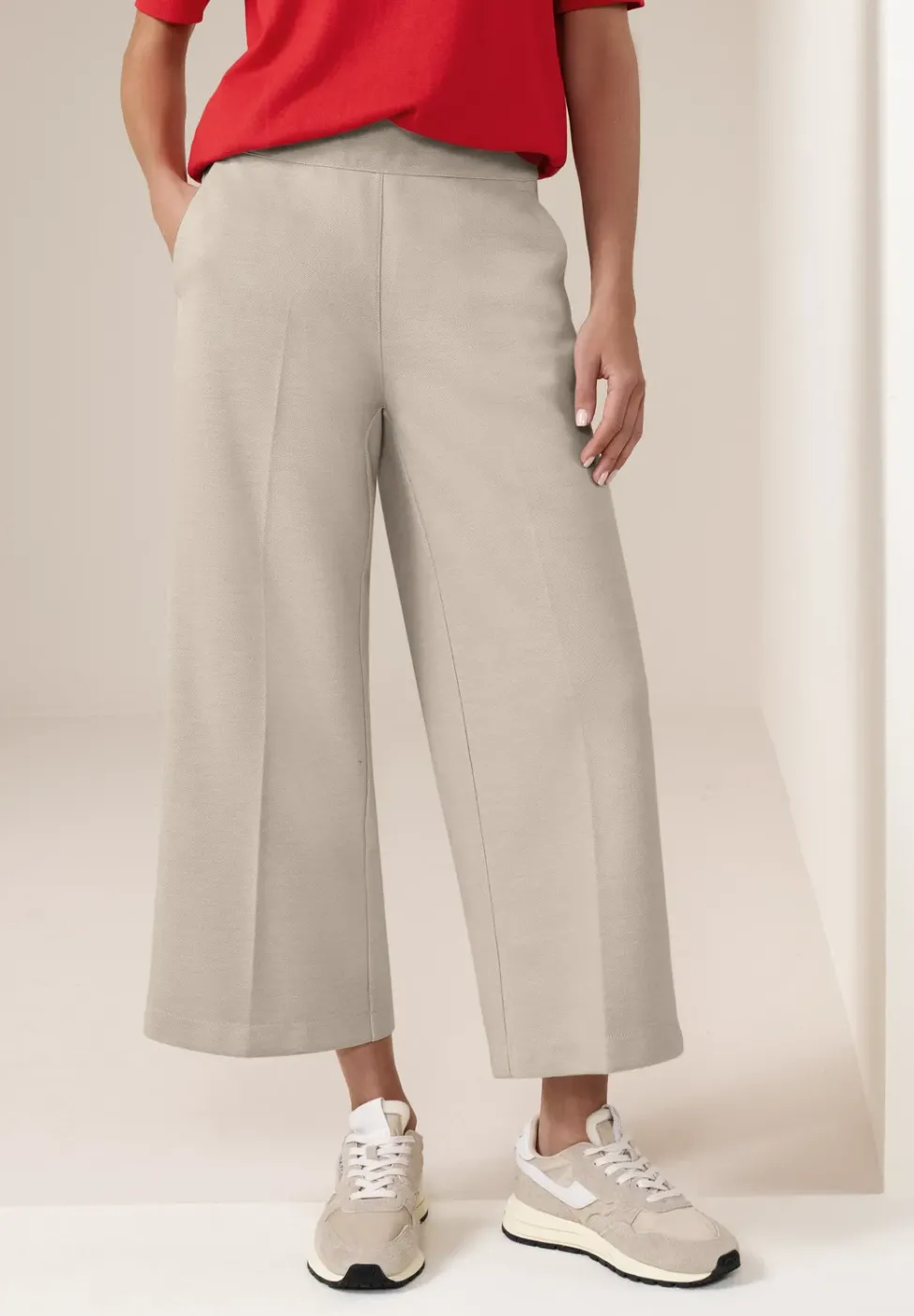 High Waist Wide Leg Hose im Casual Fit