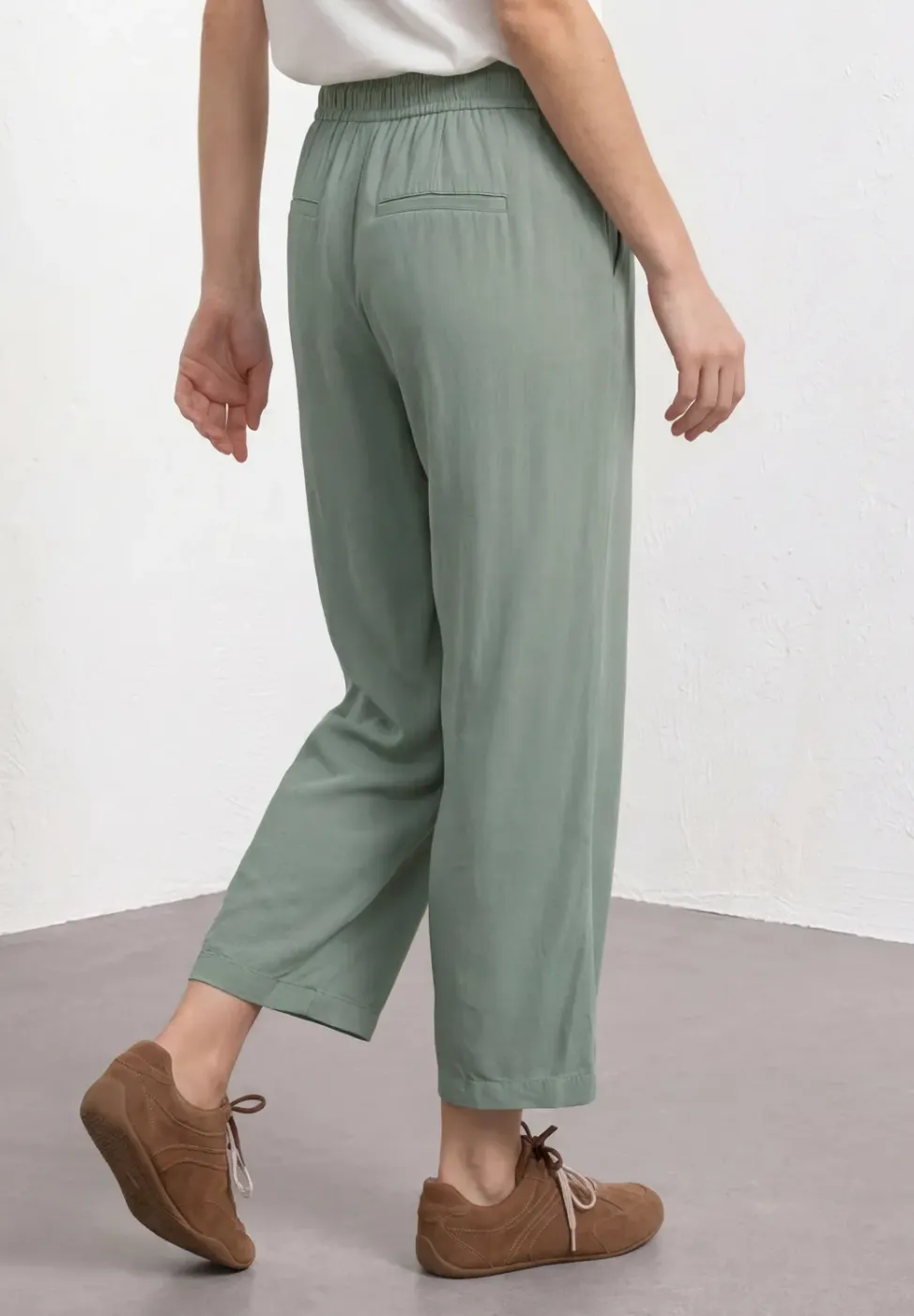 High Waist Wide Leg Hose im Loose Fit