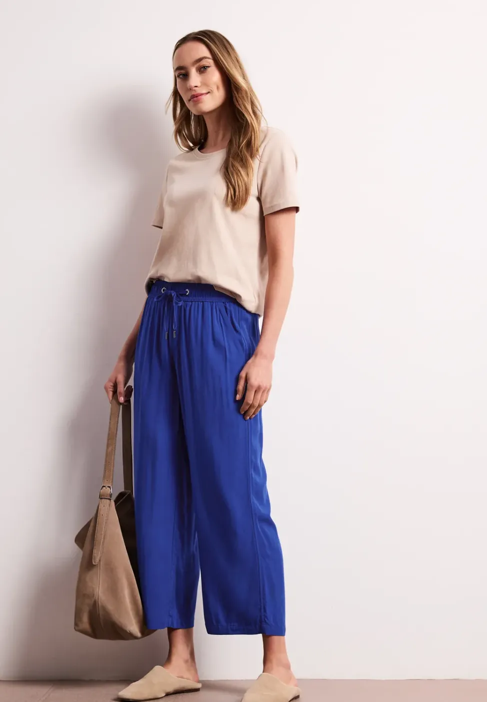 High Waist Wide Leg Hose im Loose Fit