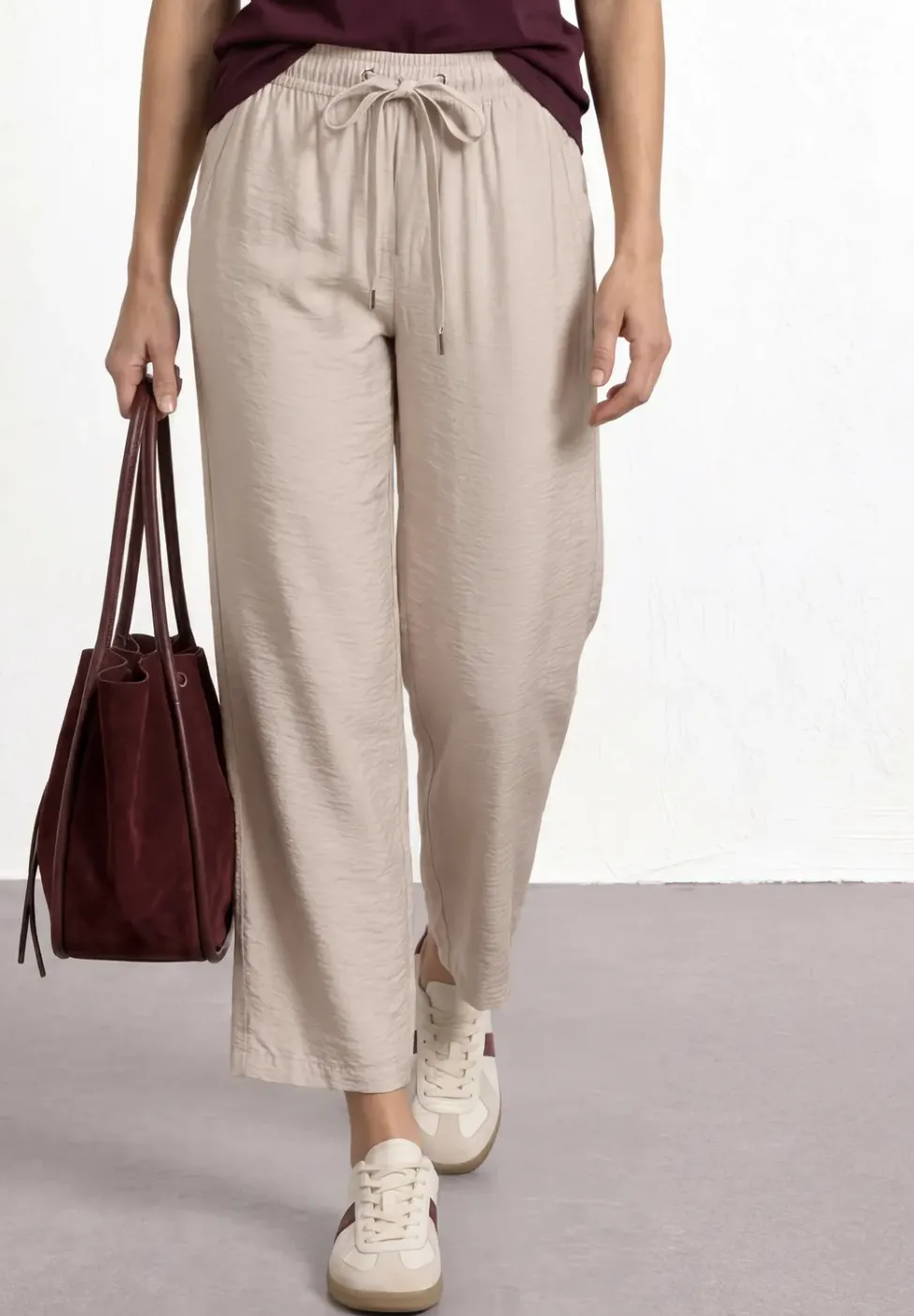 High Waist Wide Leg Hose im Loose Fit