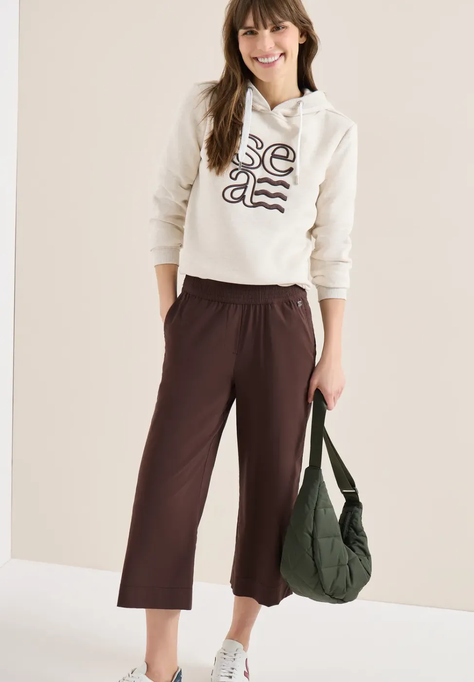 High Waist Wide Leg Hose im Loose Fit