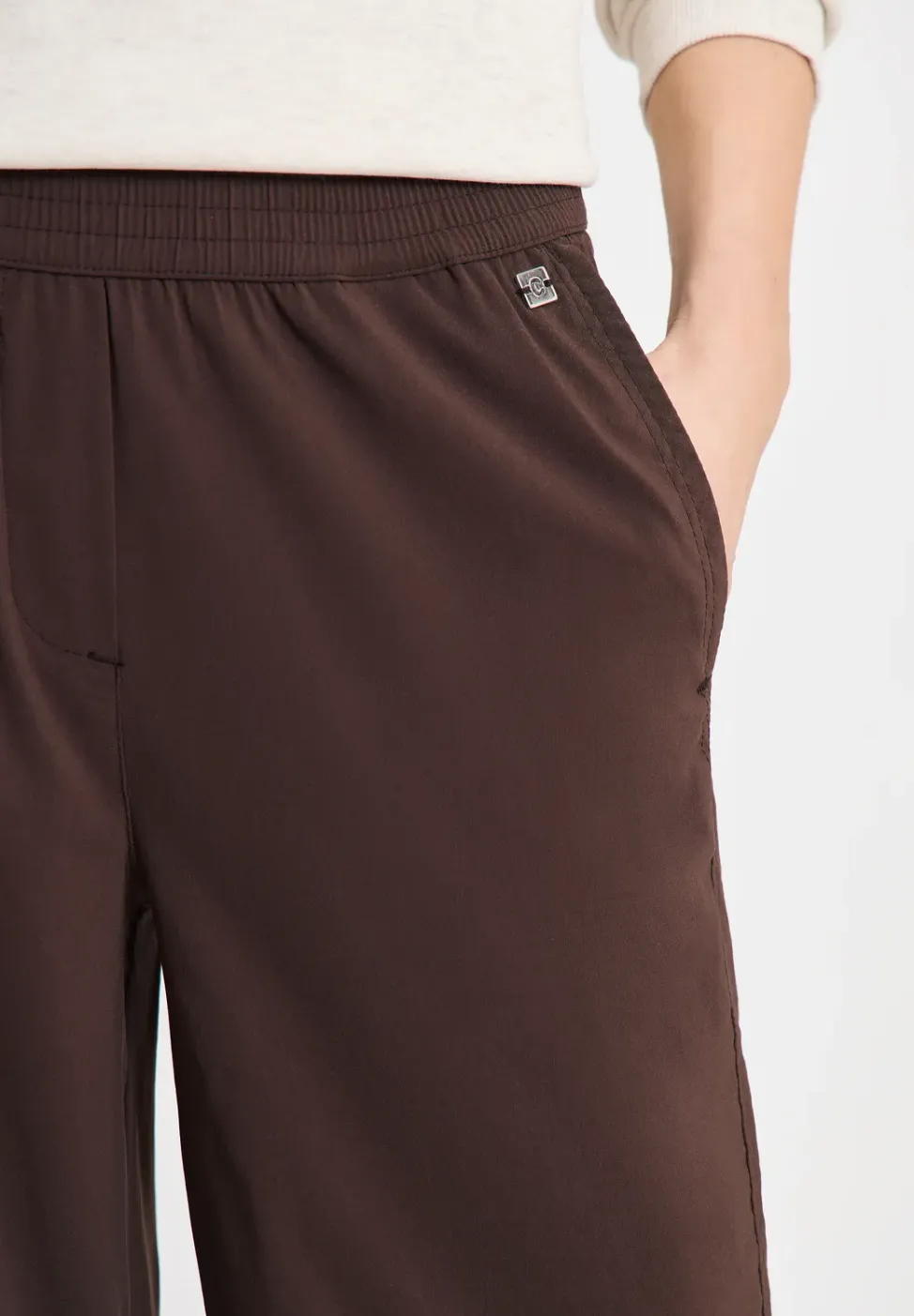 High Waist Wide Leg Hose im Loose Fit