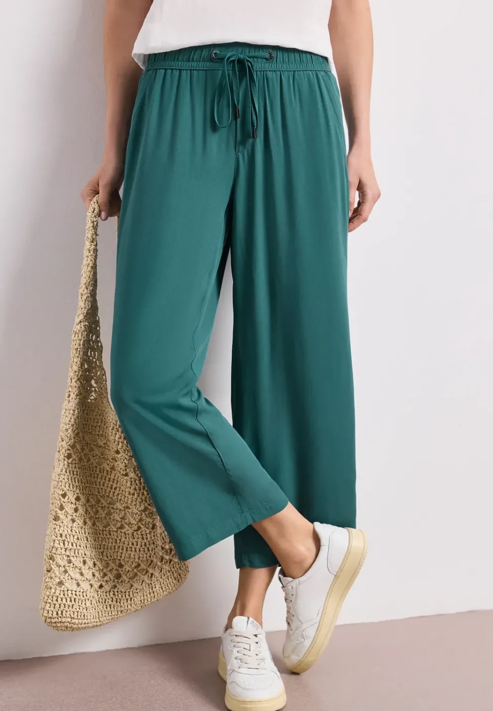 High Waist Wide Leg Hose im Loose Fit