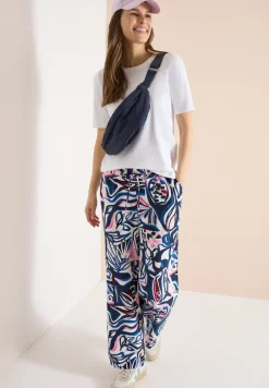 High Waist Wide Leg Hose mit Print