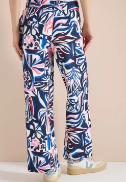 High Waist Wide Leg Hose mit Print