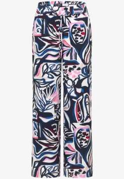 High Waist Wide Leg Hose mit Print