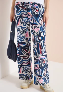 High Waist Wide Leg Hose mit Print