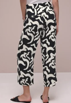 High Waist Wide Leg Hose mit Print