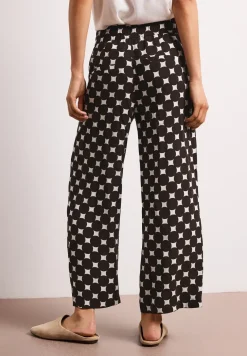High Waist Wide Leg Hose mit Print