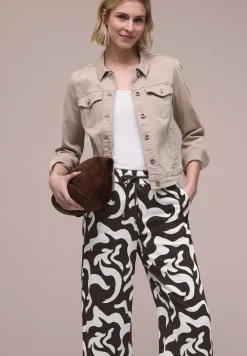 High Waist Wide Leg Hose mit Print