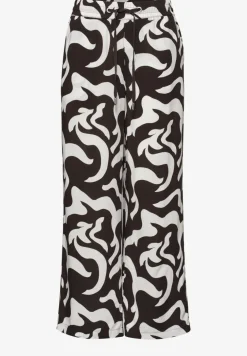 High Waist Wide Leg Hose mit Print