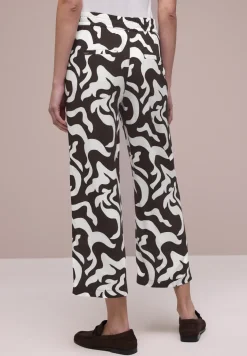 High Waist Wide Leg Hose mit Print