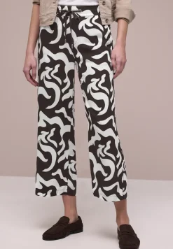 High Waist Wide Leg Hose mit Print