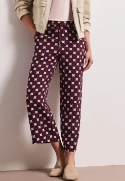 High Waist Wide Leg Hose mit Print