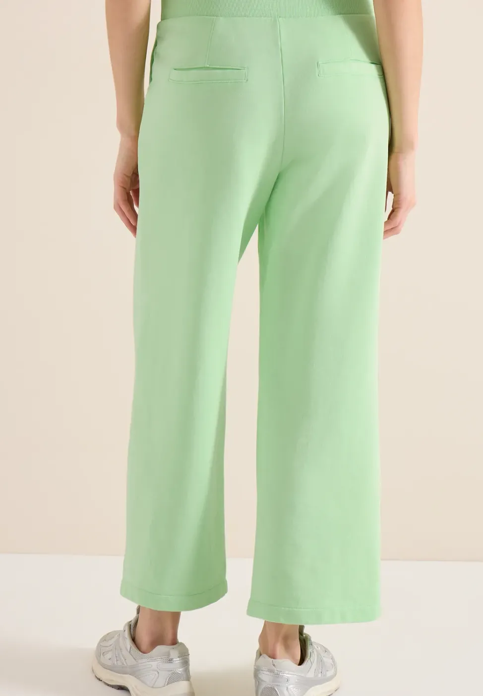 High Waist Wide Leg Sweathose im Washed-Look