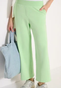 High Waist Wide Leg Sweathose im Washed-Look