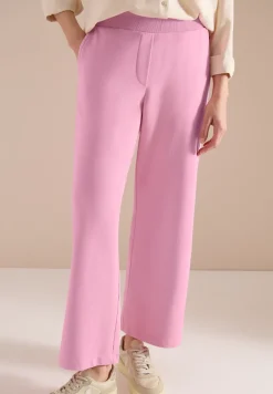 High Waist Wide Leg Sweathose im Washed-Look