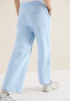 High Waist Wide Leg Sweathose im Washed-Look