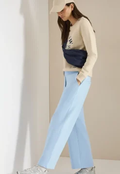 High Waist Wide Leg Sweathose im Washed-Look