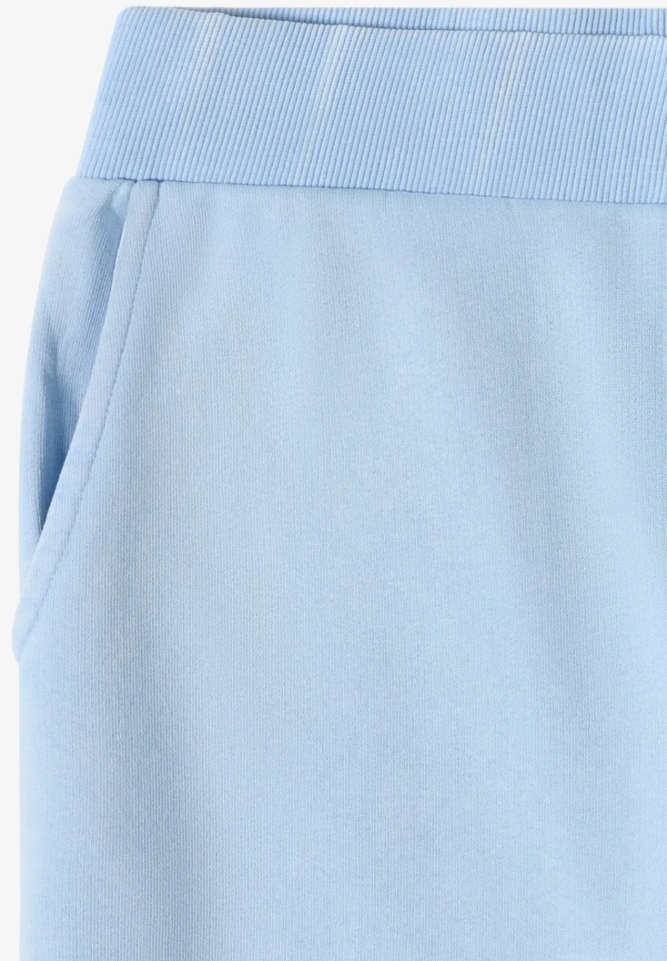 High Waist Wide Leg Sweathose im Washed-Look