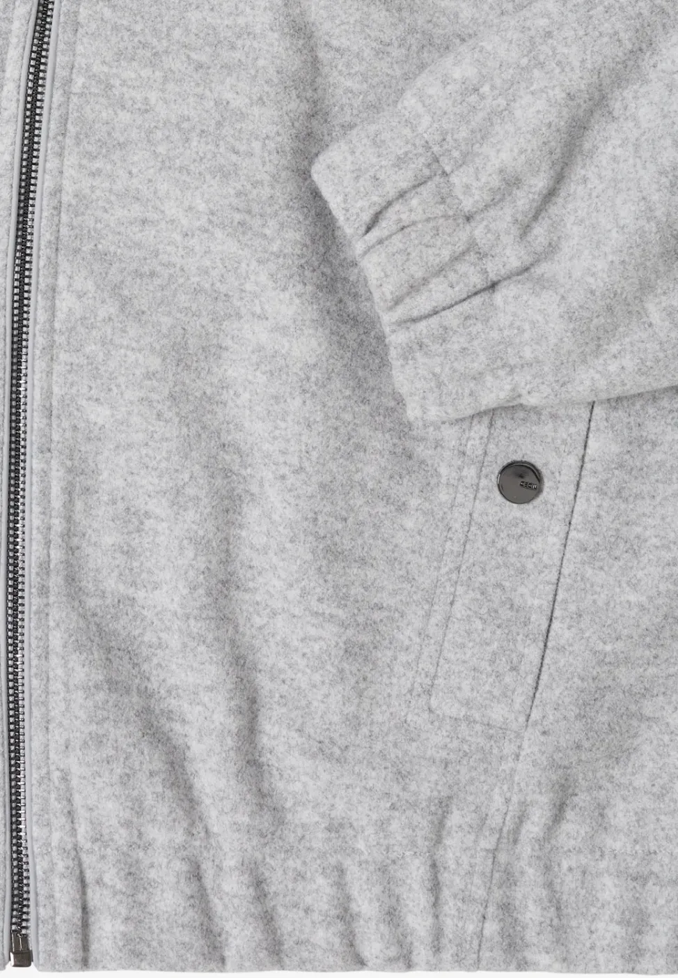 Hoodie Blouson in Wolloptik