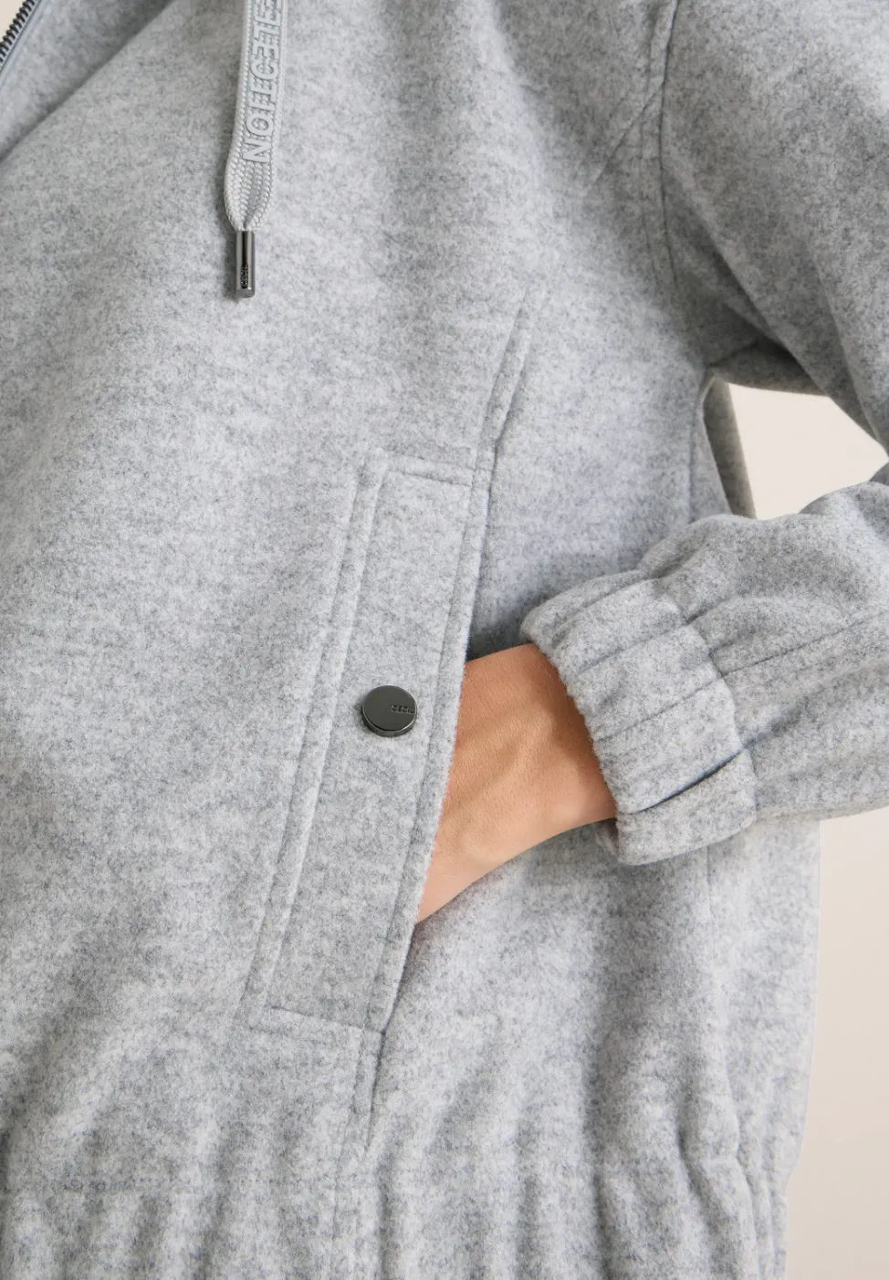 Hoodie Blouson in Wolloptik