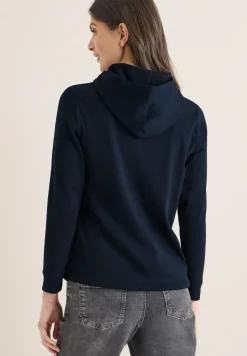 Hoodie in Rippstruktur